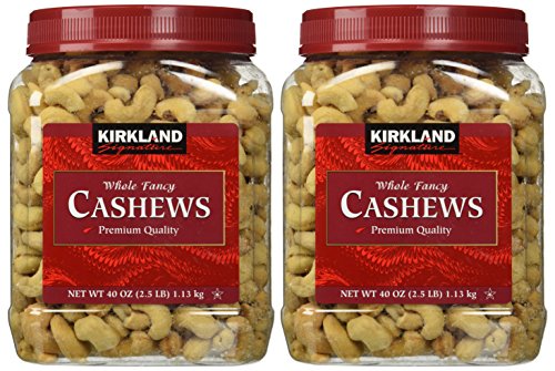 Kirkland Signatureââ€ž¢ Whole Cashews 2.5 lb. Jars, Fancy Grade Mother