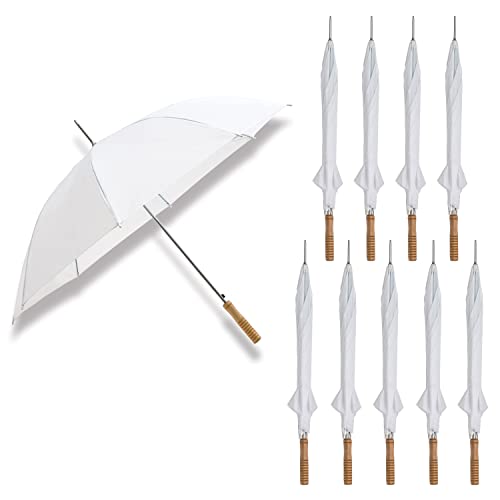 Anderson Umbrella Wedding Umbrella - 48" Umbrella - Manual Open - 10 Pack (White)