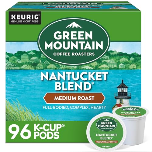 Green Mountain Coffee Roasters Nantucket Blend Keurig Single-Serve K-Cup Pods, Medium Roast Coffee, 96 Count (4 Packs of 24)