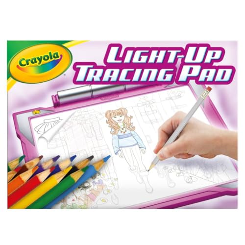 Crayola Light Up Tracing Pad - Pink, Drawing Pads for Kids, Kids Toys, Light Box, Birthday & Easter Gifts for Girls & Boys, 6+ [Amazon Exclusive]