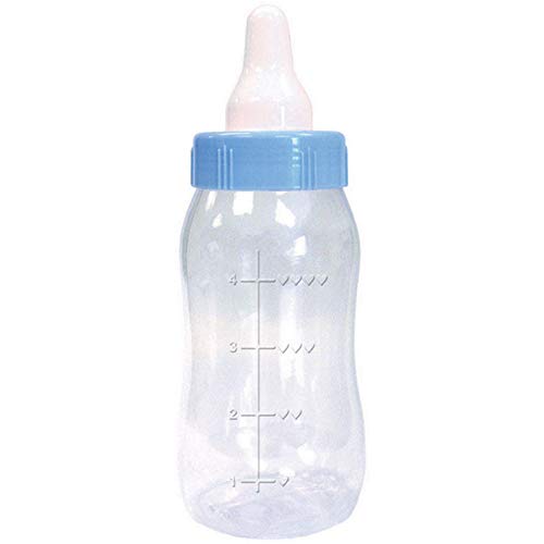 Amscan Blue Baby Plastic Bottle Bank - 11.12" x 4.25" (1 Count) - Perfect for Baby Showers & Gender Reveal Celebrations