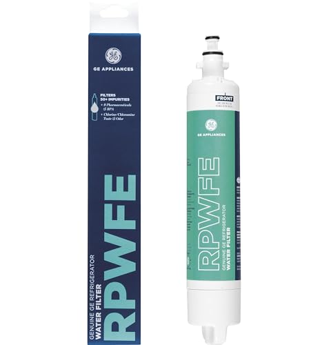 GE RPWFE | Certified to Reduce Lead, Sulfer, and 50+ Other Impurities | Replace Every 6 Months for Best Results, 1 Count (Pack of 1), White