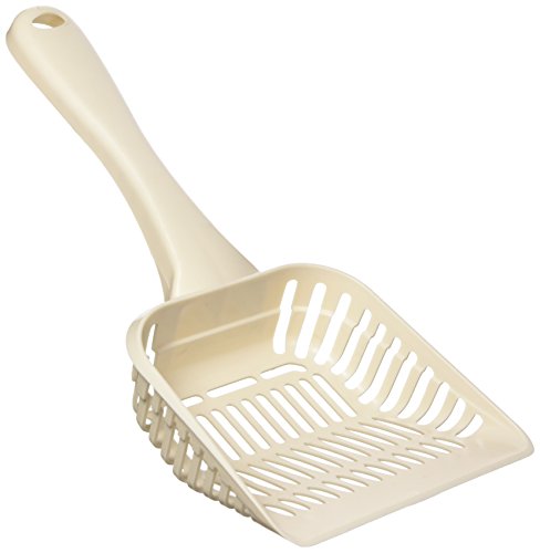 Petmate Litter Scoop with Deep Shovel for Cats, Giant Size, Bleached Linen