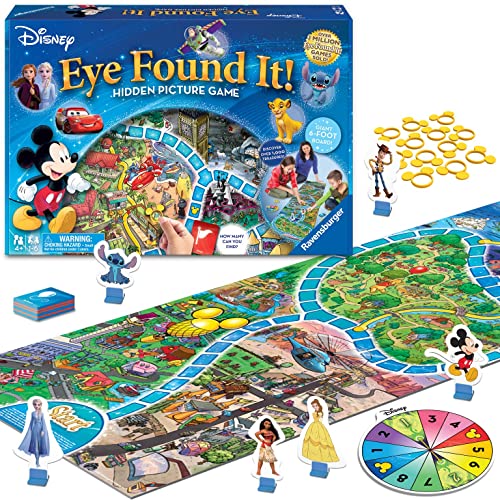 Ravensburger World of Disney Eye Found It Board Game for Boys and Girls Ages 4 and Up - A Fun Family Game You