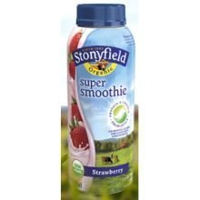 Stonyfield Farm Organic Strawberry Yogurt Smoothie, 10 Ounce -- 12 per case.