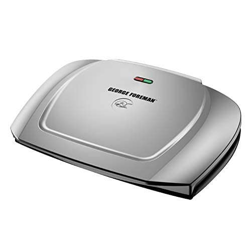 George Foreman 9-Serving Basic Plate Electric Grill and Panini Press, 144-Square-Inch, Platinum, GR2144P