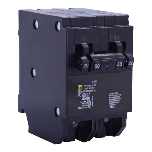 Square D by Schneider Electric HOMT2020250CP Circuit Breaker, Black