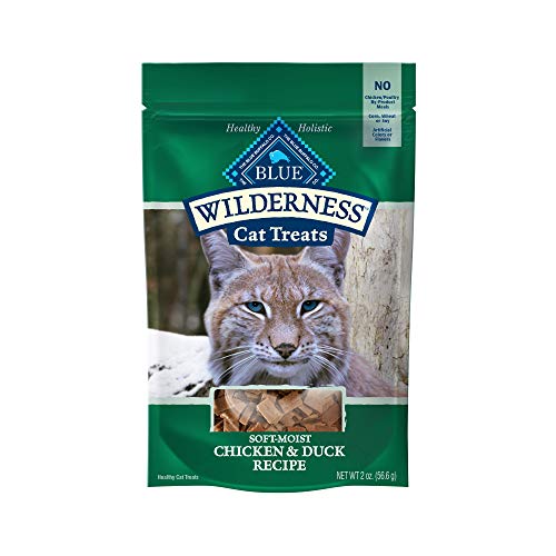 Blue Buffalo Wilderness Grain Free Soft-Moist Cat Treats, Chicken & Duck 2-oz Bag