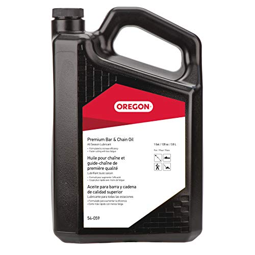 Oregon 54-059 Premium Bar and Chain Oil and Lubricant for Chainsaws, 1 Gallon Bottle (128 fl.oz _ 4500 ml)