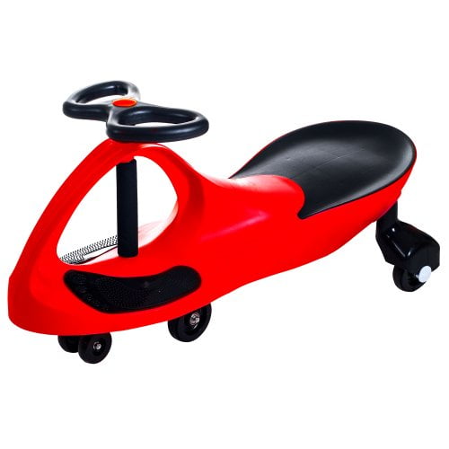 Wiggle Car Ride on Toy - Easy-to-Use Kid Car for Ages 3 Years and Up with No Batteries, Gears, or Pedals by Lil Rider (Red)