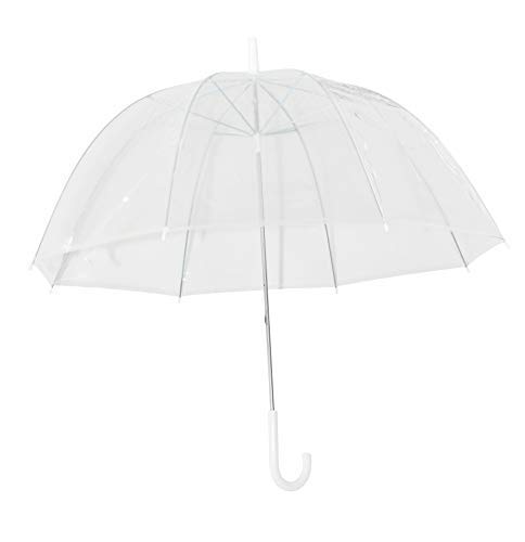 Home-X - Clear Bubble Umbrella, Durable Wind-Resistant Umbrella with Sturdy Bubble Design that Won’t Flip Inside Out, For Men and Women of All Ages (1 Pack)