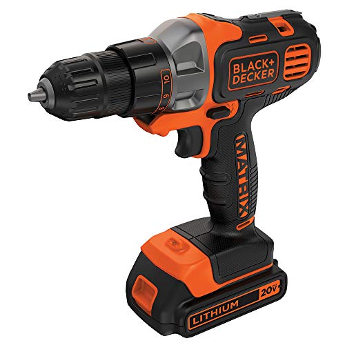 BLACK+DECKER 20V MAX Matrix Cordless Drill_Driver (BDCDMT120C), Drill Kit (Orange)