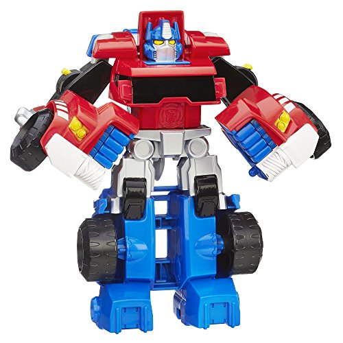 Transformers Playskool Heroes Rescue Bots Optimus Prime, Converting Toy Robot Action Figure, Ages 3 and Up