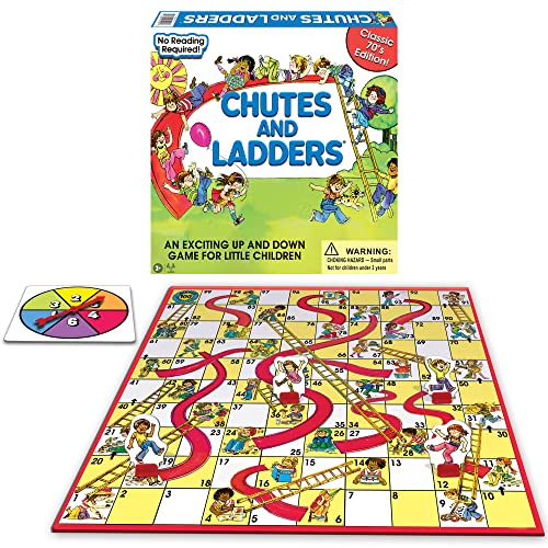 Classic Chutes And Ladders with 1970