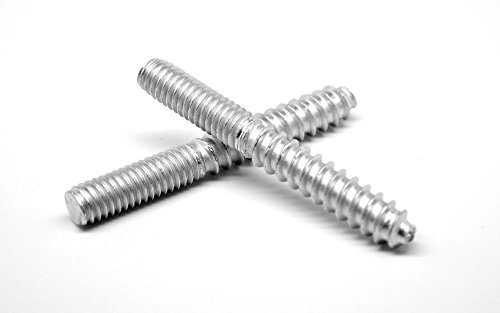 3_8"-16 x 4" Coarse Thread Hanger Bolt Low Carbon Steel Zinc Plated Pk 25