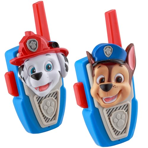 PAW Patrol Walkie Talkies - Set of 2 Kids Walkie Talkies Chase and Marshall – Excellent Walkie Talkies for Toddlers