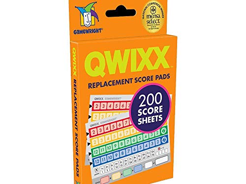 Gamewright Qwixx, Replacement Score Cards Action Game Multi-colored 1 Pack