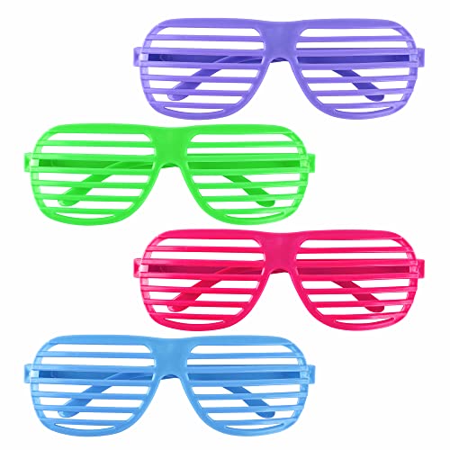 Super Z Outlet 12 Pairs of Plastic Shutter Glasses Shades Sunglasses Eyewear Party Props Assorted Colors