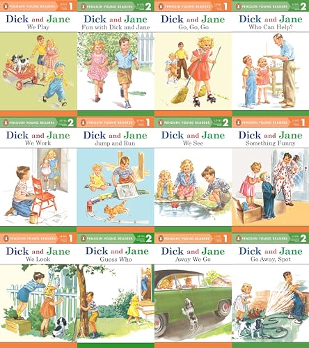 Dick and Jane Level 1 & Level 2 Readers (Set of 12) Ages 3-6