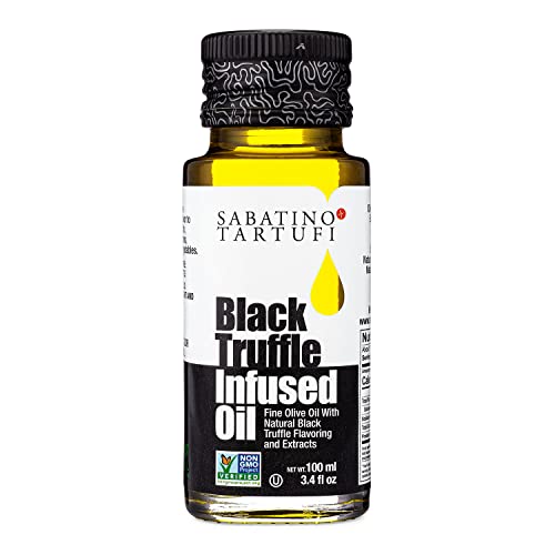 Sabatino Tartufi Infused Olive Oil, Black Truffle, 3.4 Ounce