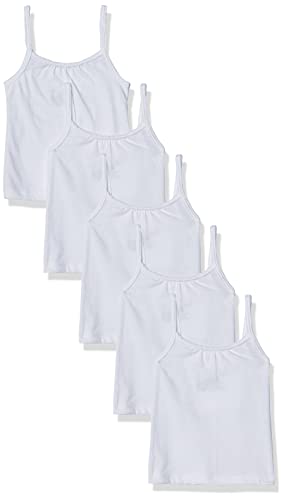 Hanes Girls Camisole, 100zz Cotton Tagless Cami, Toddler Sizing, Multiple Packs & Colors Available Tank-top-undershirts, Gray_Pink_White - 2 Pack, 4-5T US