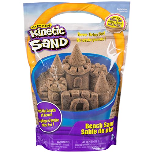 Kinetic Sand, 3 Lbs Beach Sand for Ages 3 and Up