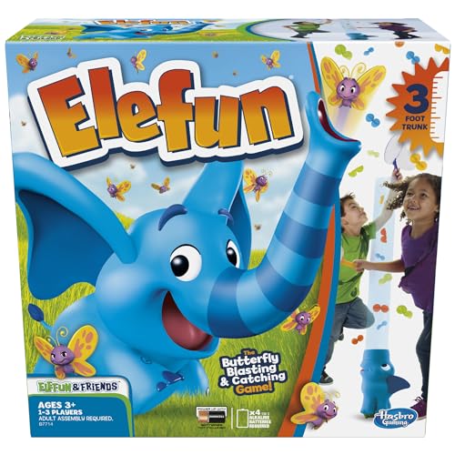 Hasbro Gaming Elefun and Friends Elefun Preschool Game With Butterflies and Music, Kids Games Ages 3 and Up, Board Games for Kids