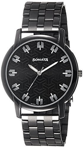 Sonata Analog Black Dial Men