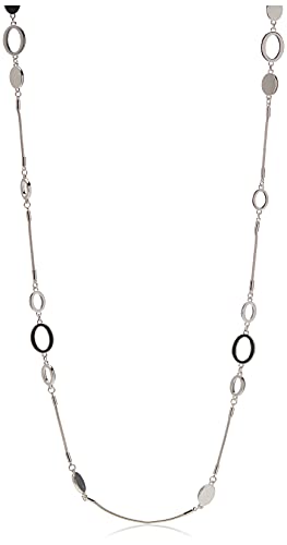 Nine West Silver womens male Tone Long Strand Necklace, 42"