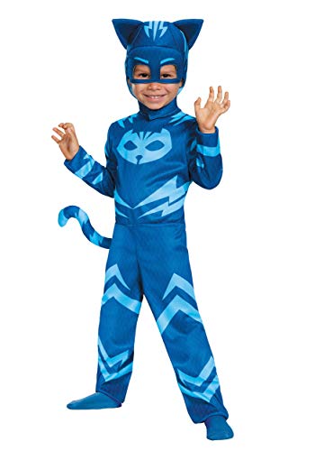 Disguise Catboy Classic Toddler PJ Masks Costume, Medium_3T-4T, Blue