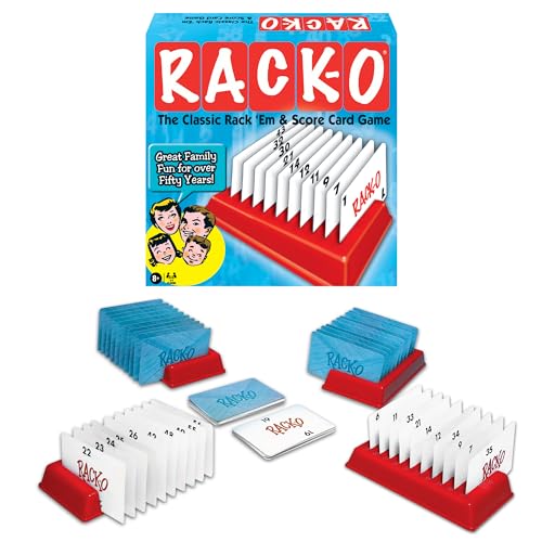 Rack-O Retro Game by Winning Moves Games USA, Classic Tabletop Game Enjoyed by Families Since the 1950