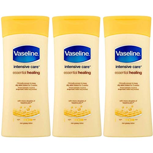 Vaseline Intensive Care Essential Healing Body Lotion - 6.76 Fl Oz _ 200 mL x 3 Pack