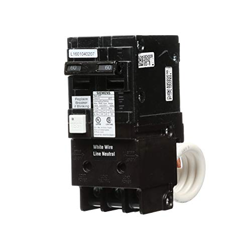 SIEMENS QF260A 60 Amp, 2 Pole, 120_240V Ground Fault Circuit Interrupter with Self Test Feature