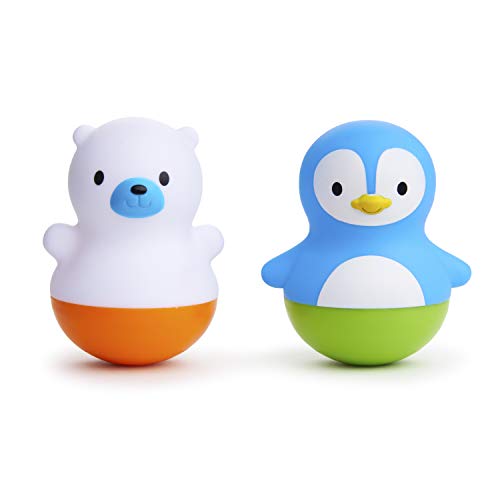 Munchkin® Bath Bobbers Mold Free Baby and Toddler Bath Toy, 6+ Months, Polar Bear_Penguin