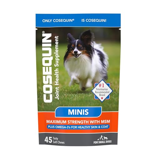 Nutramax Cosequin Minis Maximum Strength Joint Health Supplement - With Glucosamine, Chondroitin, MSM, and Omega-3