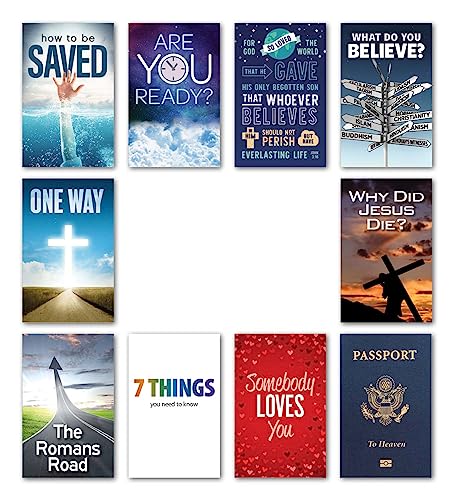 Gospel Tracts Assortment (Top Ten Titles - 100 Assorted Tracts - KJV)