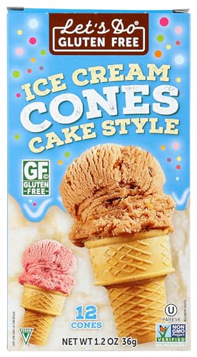 Edward & Sons Lets Do, Cones Ice Cream Waffle Gluten Free, 1.2 Ounce
