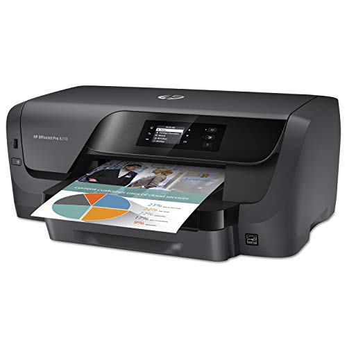 HP OfficeJet Pro 8210 Wireless Color Printer, Instant Ink ready, Works with Alexa (D9L64A),Black