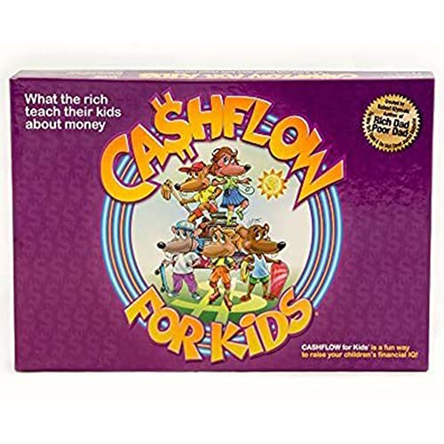 Rich Dad CASHFLOW 6 Player Money Management and Education Board Game for Kids with Exclusive Bonus Message from Robert Kiyosaki