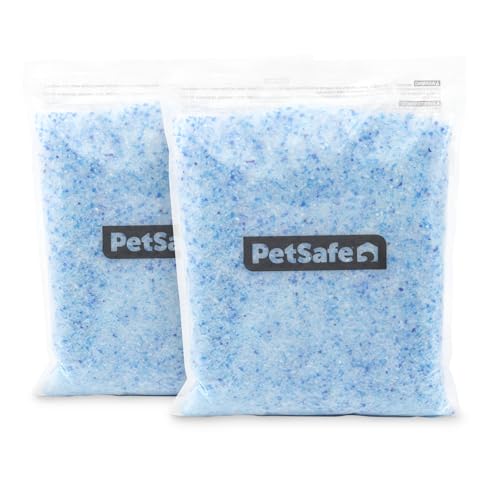 PetSafe ScoopFree Premium Crystal Cat Litter - Outperforms Clay Litter - Less Tracking, Dust for A Fresh Home - Non-Clumping - Two 4.3 lb Bags of Litter (8.6 lb Total) - Original Blue