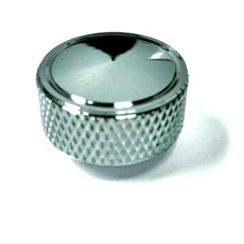 Pirate Mfg Chrome Knurled Air Cleaner Wing Nut 1_4"-20, Fits Universal Hot Rod