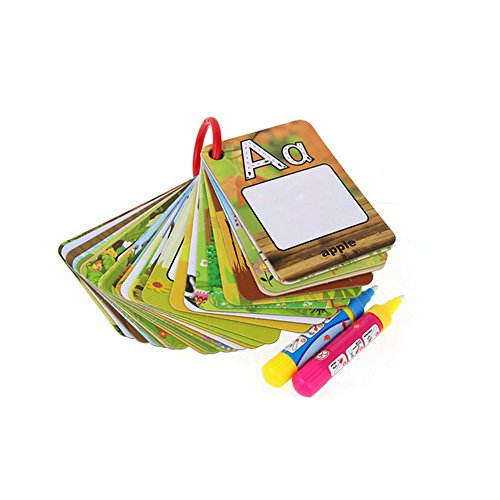 Coolplay A-Z 26 Alphabet Water Cards, Children Drawing Card for Kids Educational Toys for Travel