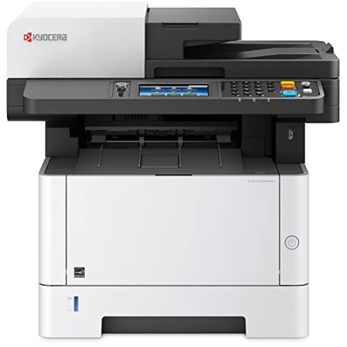 Kyocera ECOSYS M2640idw All-in-One Monochrome Laser Printer (Print_Copy_Scan_Fax), 42 ppm, Up To Fine 1200 dpi, Gigabit Ethernet Wireless & Wi-Fi Direct, HyPAS capable, 4.3in Touchscreen Panel, 512 MB