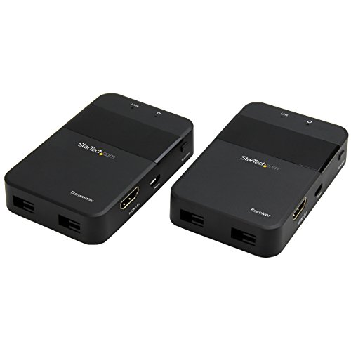 StarTech.com HDMI Over Wireless Extender - Wireless HDMI Video - 65 ft (20 m) - 1080p (ST121WHDS), Black