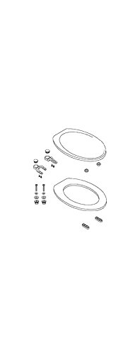 KOHLER 85330-BR-96 Revival Toilet Seat Assembly Part, Biscuit