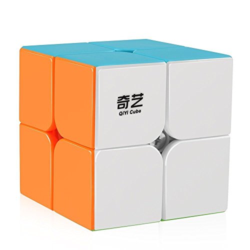 D-FantiX QY Toys Qidi S2 2x2 Speed Cube Stickerless Puzzle Cube for Kids