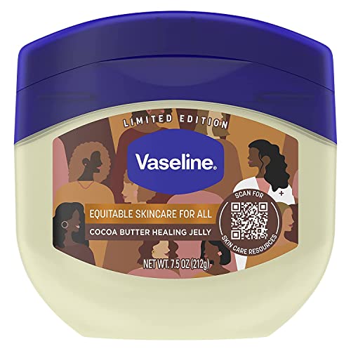 Vaseline Rich Conditioning Petroleum Jelly, Cocoa Butter 7.5 oz (Pack of 10)