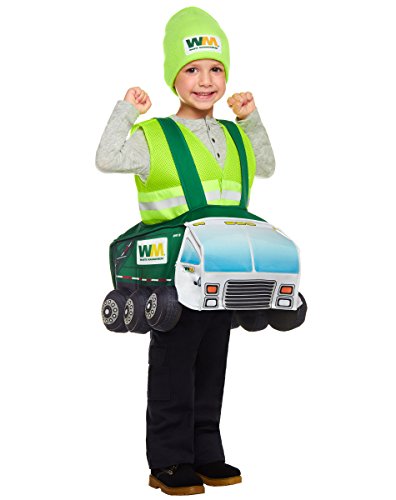 Spirit Halloween Toddler Waste Management Garbage Truck Ride-A-Long Costume | OFFICIALLY LICENSED