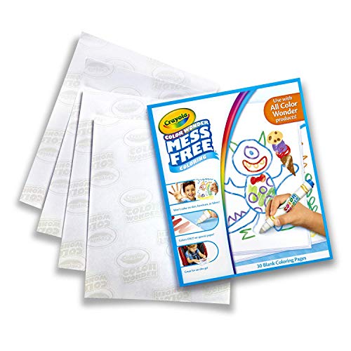 Crayola Color Wonder Mess Free Coloring, Blank Coloring 30 Pages, Gifts for Toddlers, Ages 3, 4, 5