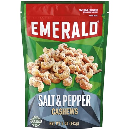 Emerald Salt & Pepper Cashews 5 oz (2 Pack)